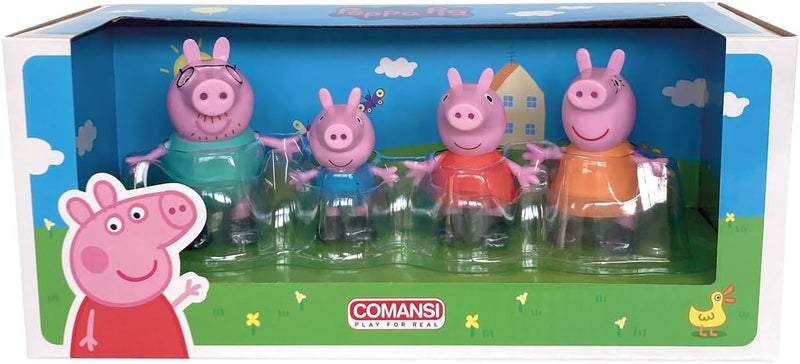 Comansi Peppa Pig Collection Set - 4 Figures: Peppa, George, Mama and Papa - Image 2
